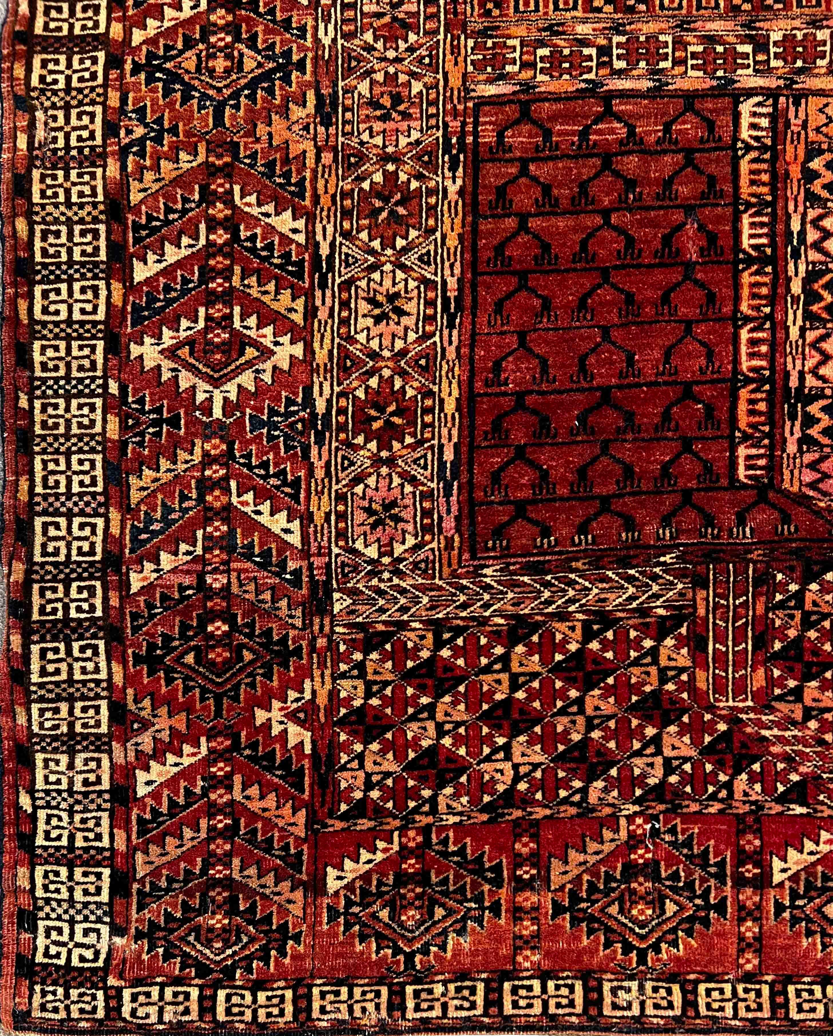 862 - Joli tapis turc ancien de type chasuble Excellent état - En vente à Paris, FR