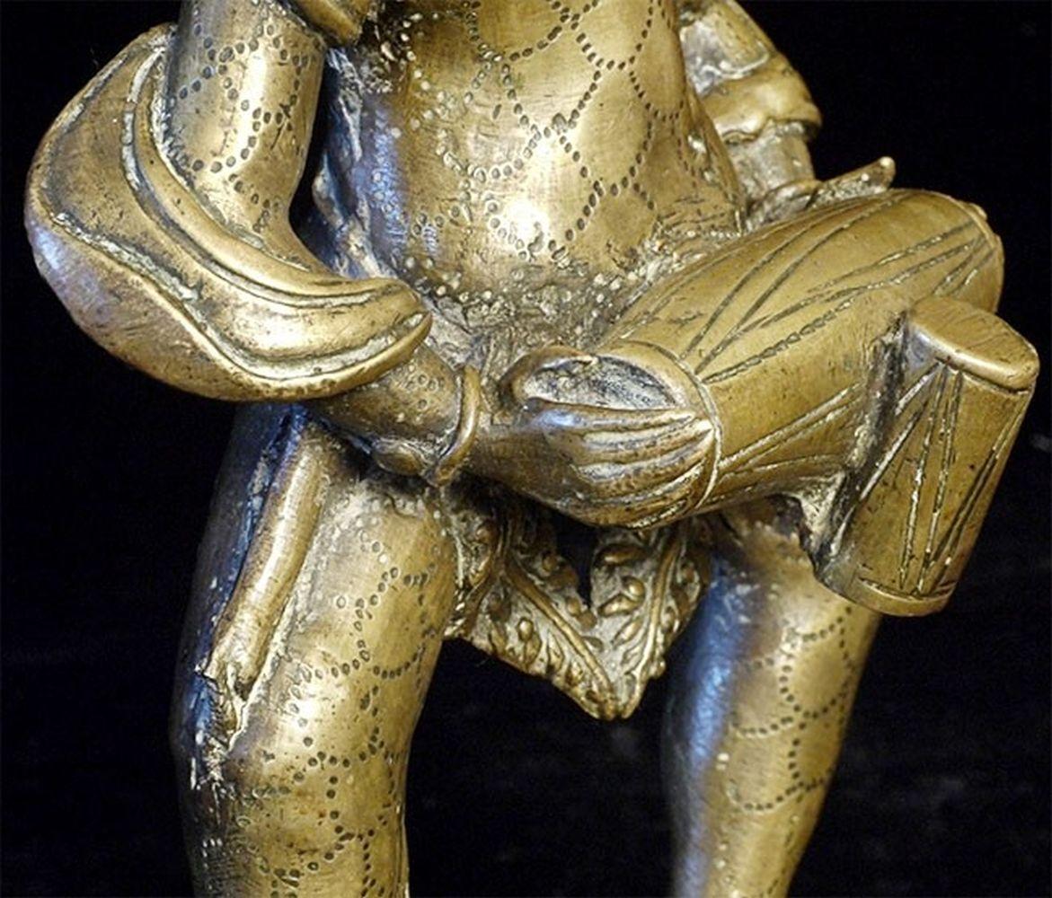 18th/19thC Nepalese Bronze or Brass Fierce Deity - 8630 For Sale 2