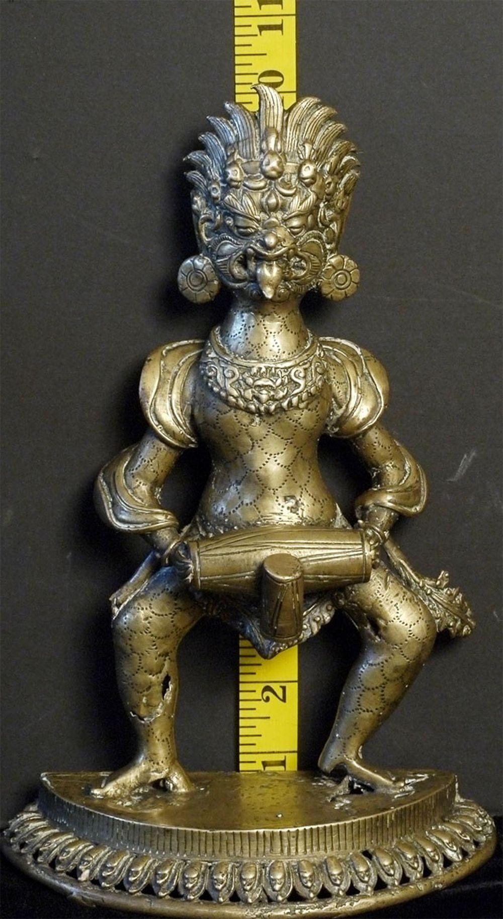 18th/19thC Nepalese Bronze or Brass Fierce Deity - 8630 For Sale 6