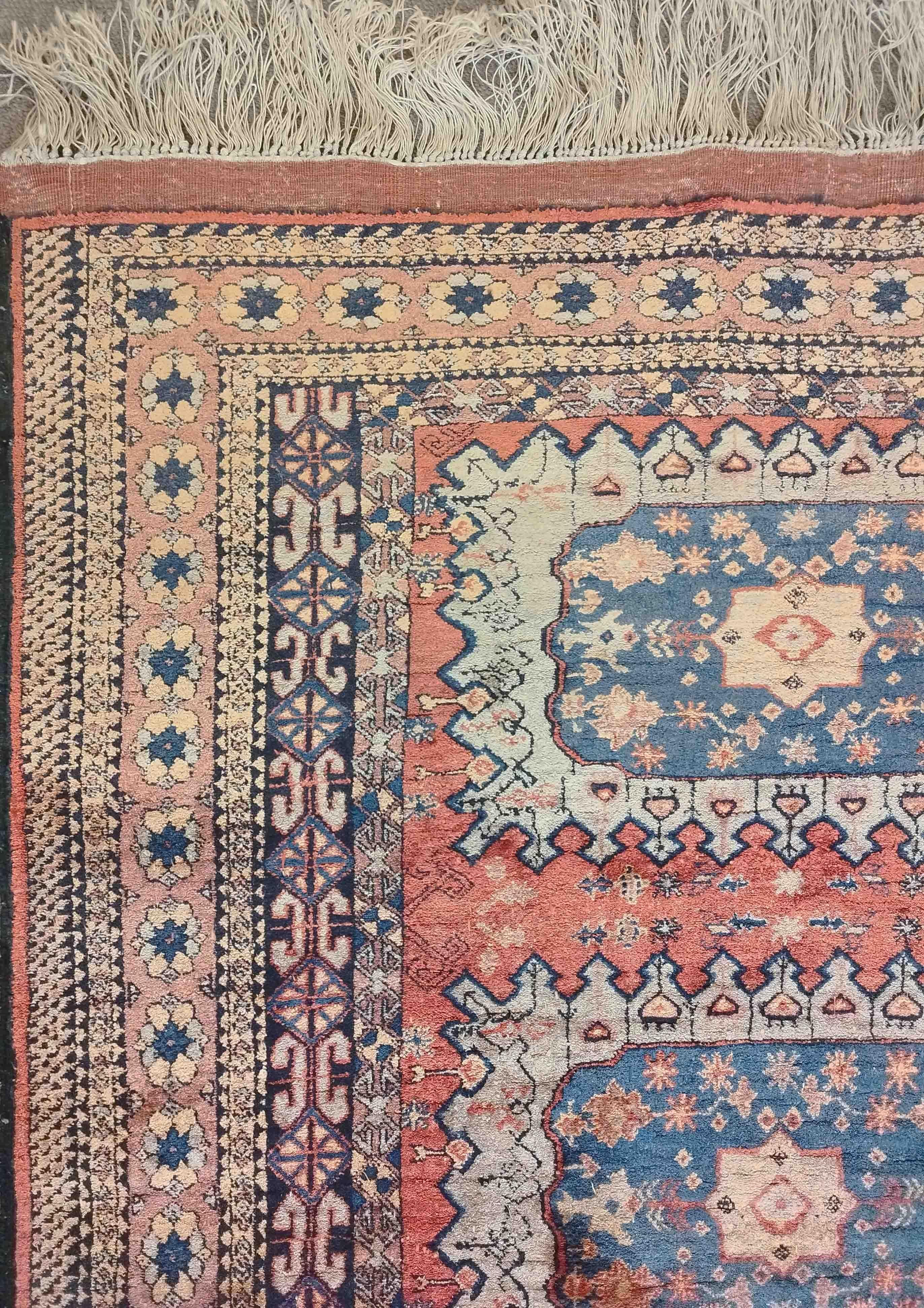864 - Afghan Silk Rug, 20th Century For Sale 4