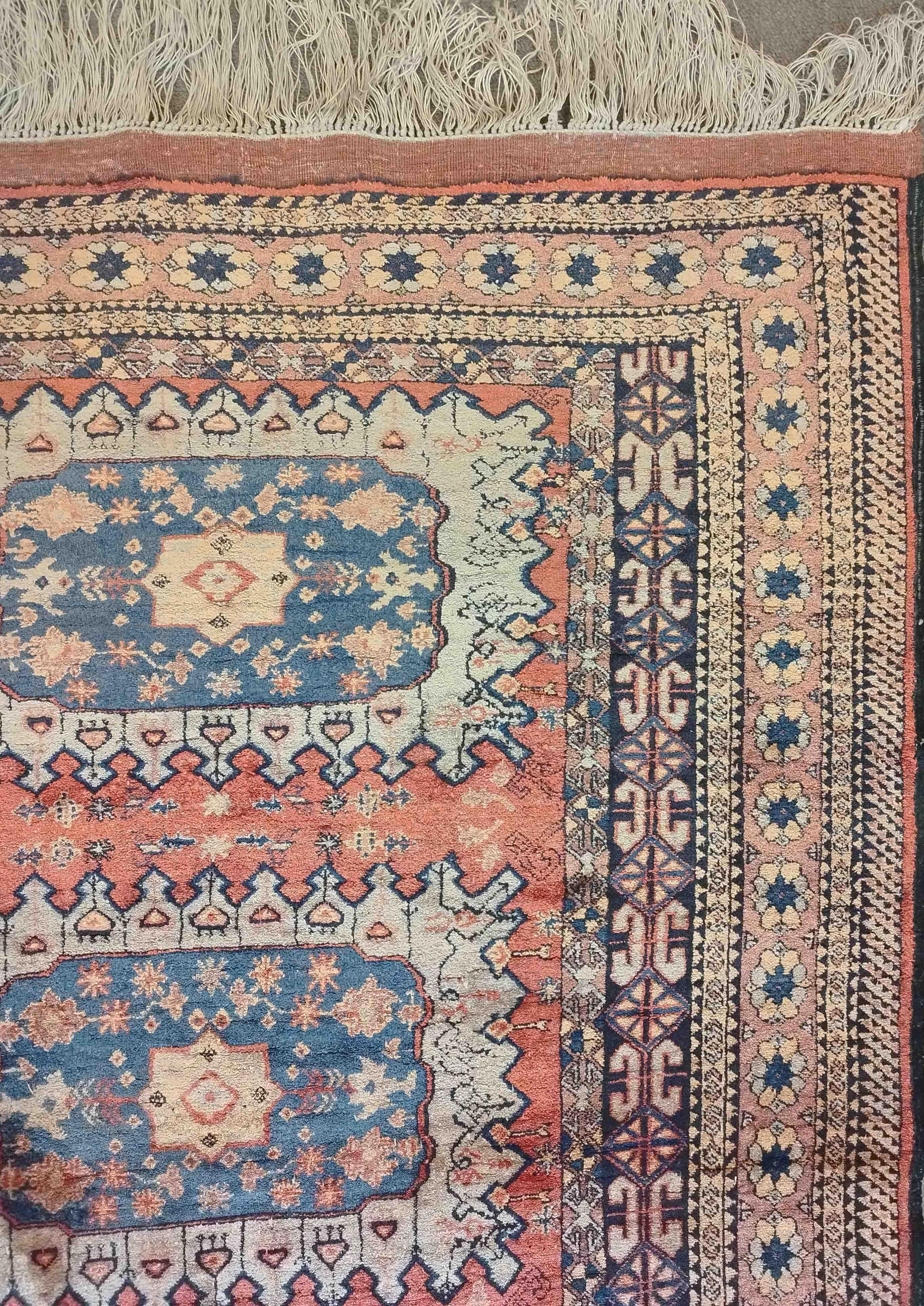 864 - Afghan Silk Rug, 20th Century For Sale 3