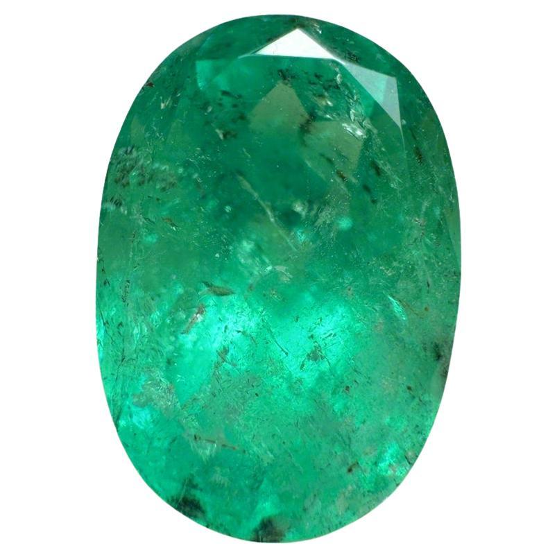 8,64 Quilates Esmeralda Verde Colombiana Pecas Talla Oval - Gema Natal de Mayo