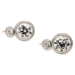 Diamant de 8,64 carats de taille ancienne européenne L-K SI2-I1 et taille brillant circulaire K I1 1