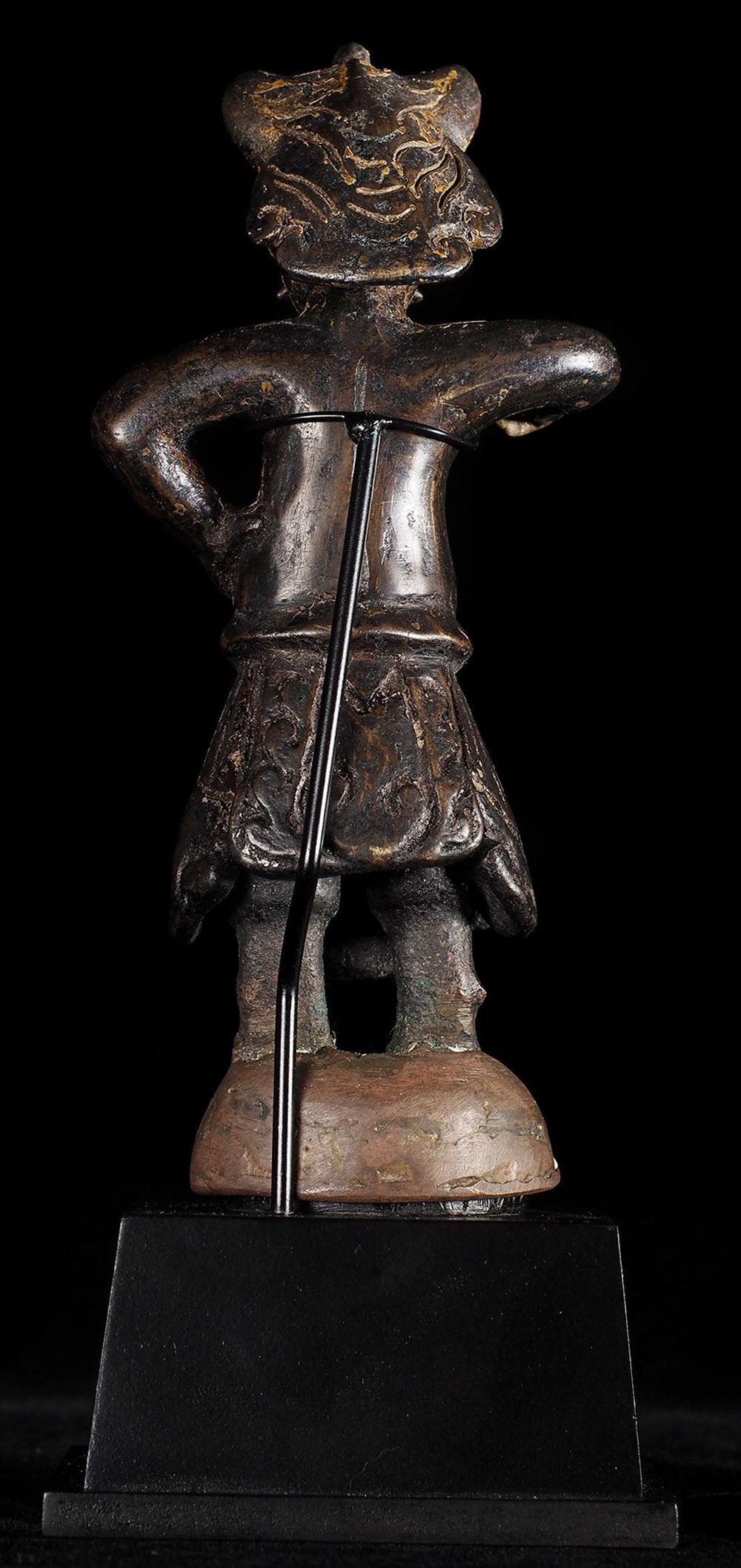 Bronze 15thC or Earlier Chinese Guardian Figure - 9459 For Sale