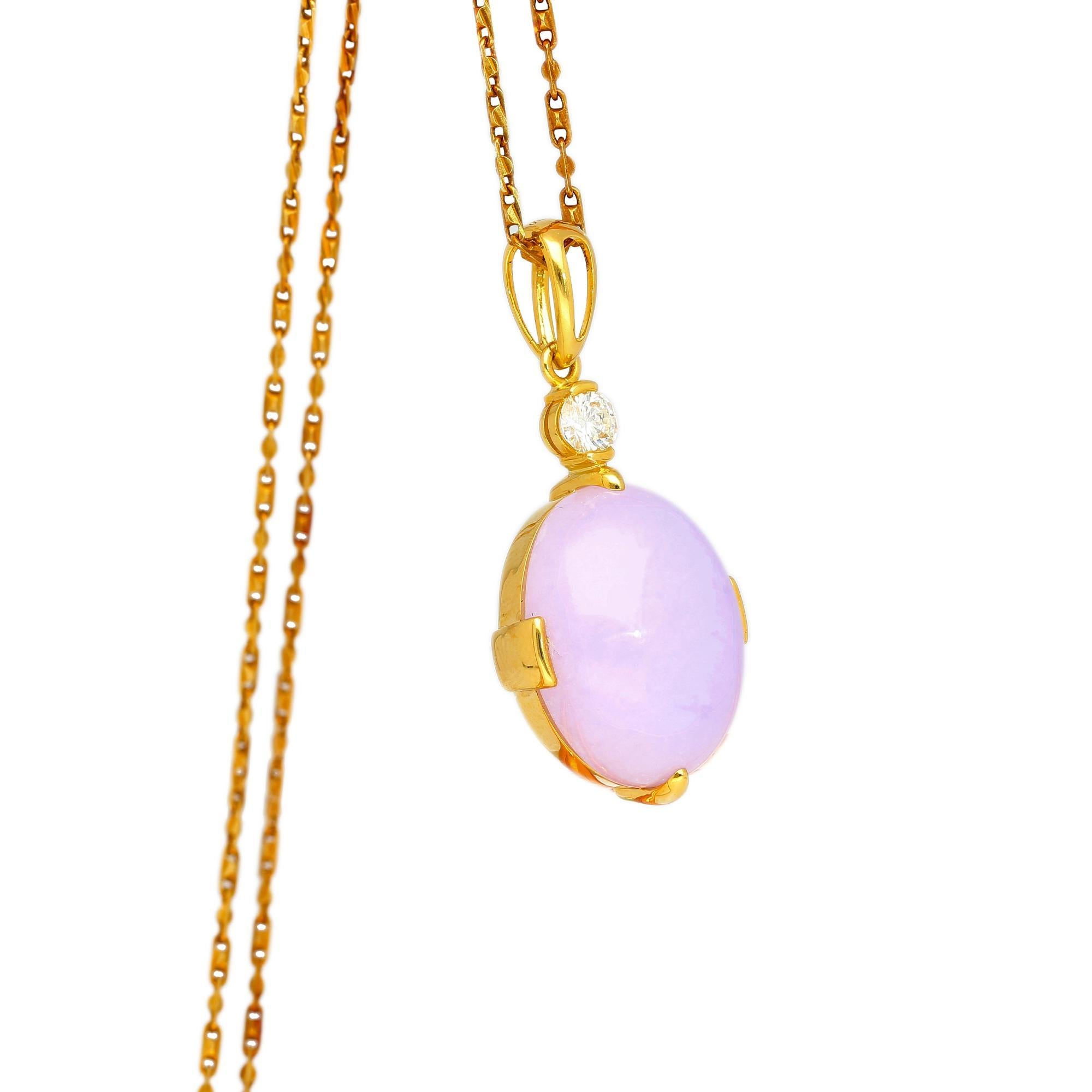 Set di collana e orecchini in oro con diamanti e giada viola da 86,44 carati in vendita 4