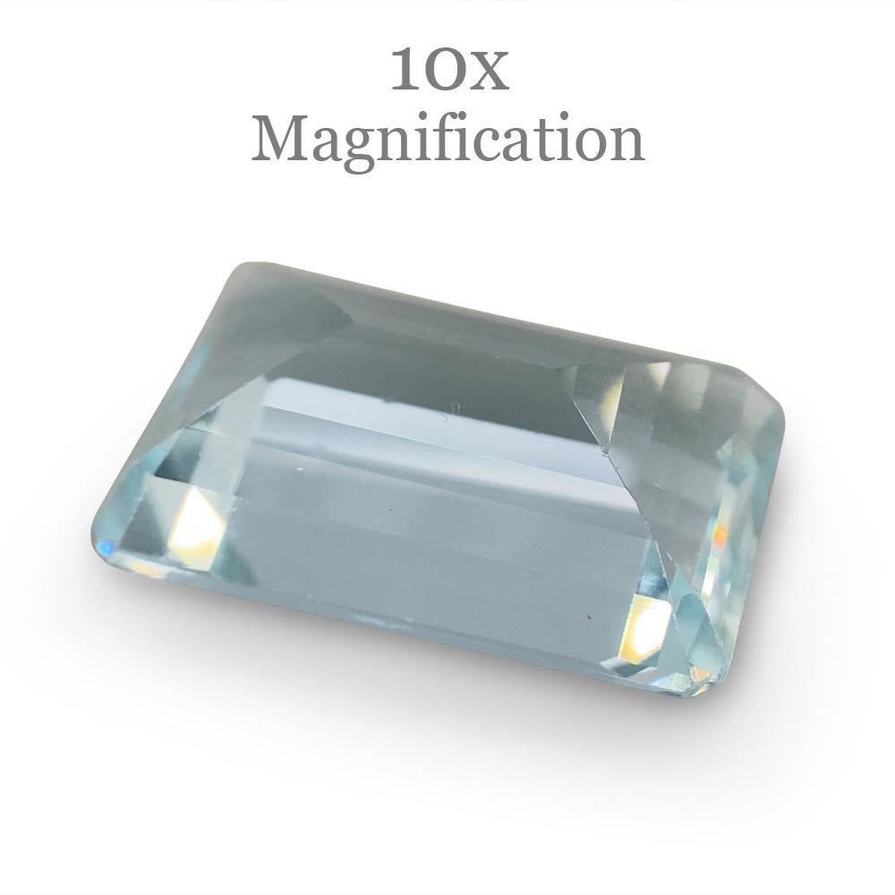8.64ct Emerald Cut Aquamarine For Sale 9