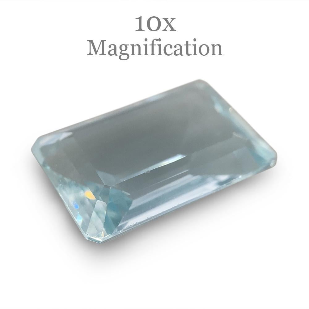 8.64ct Emerald Cut Aquamarine For Sale 10