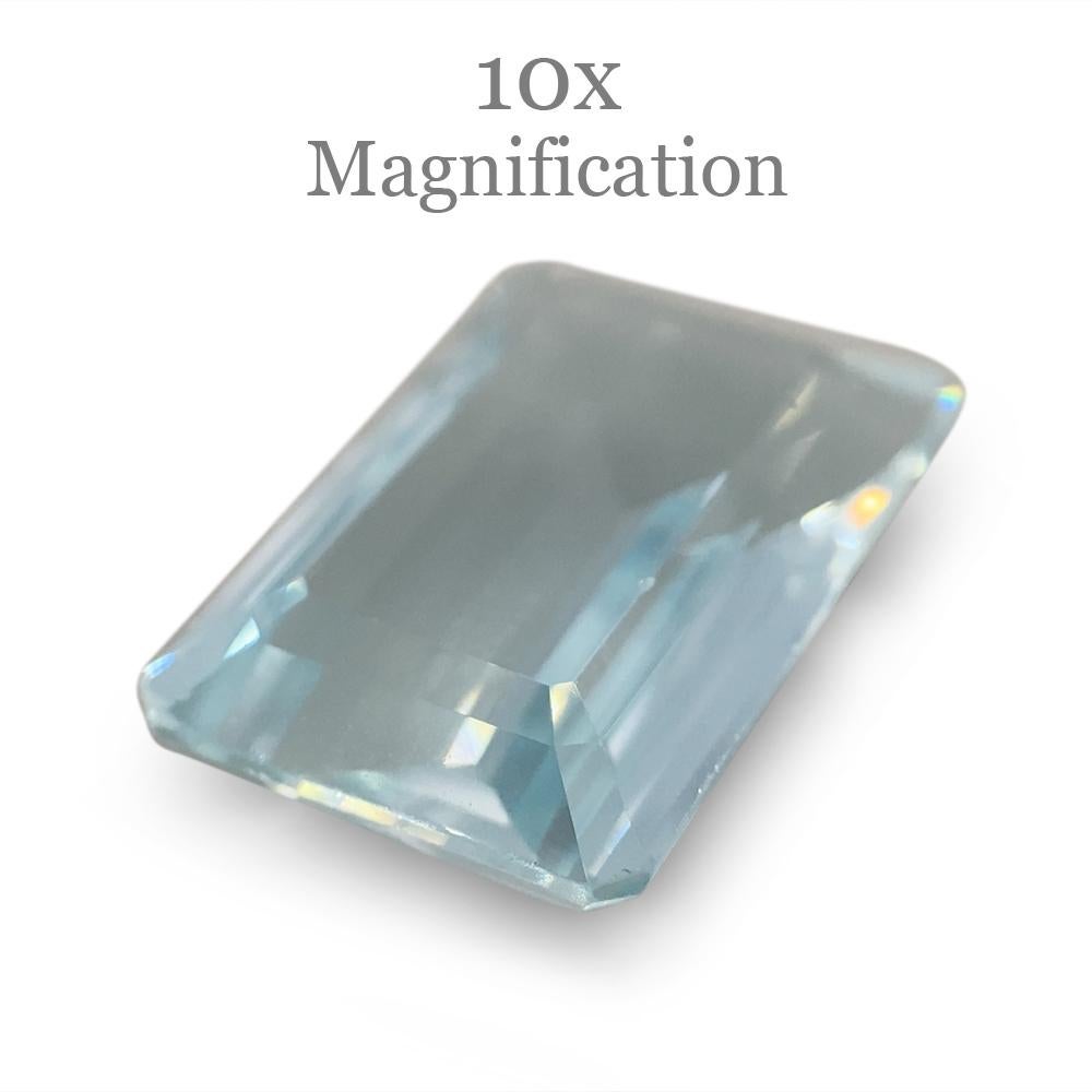 8.64ct Emerald Cut Aquamarine For Sale 11