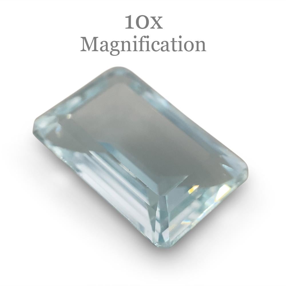 8.64ct Emerald Cut Aquamarine For Sale 12