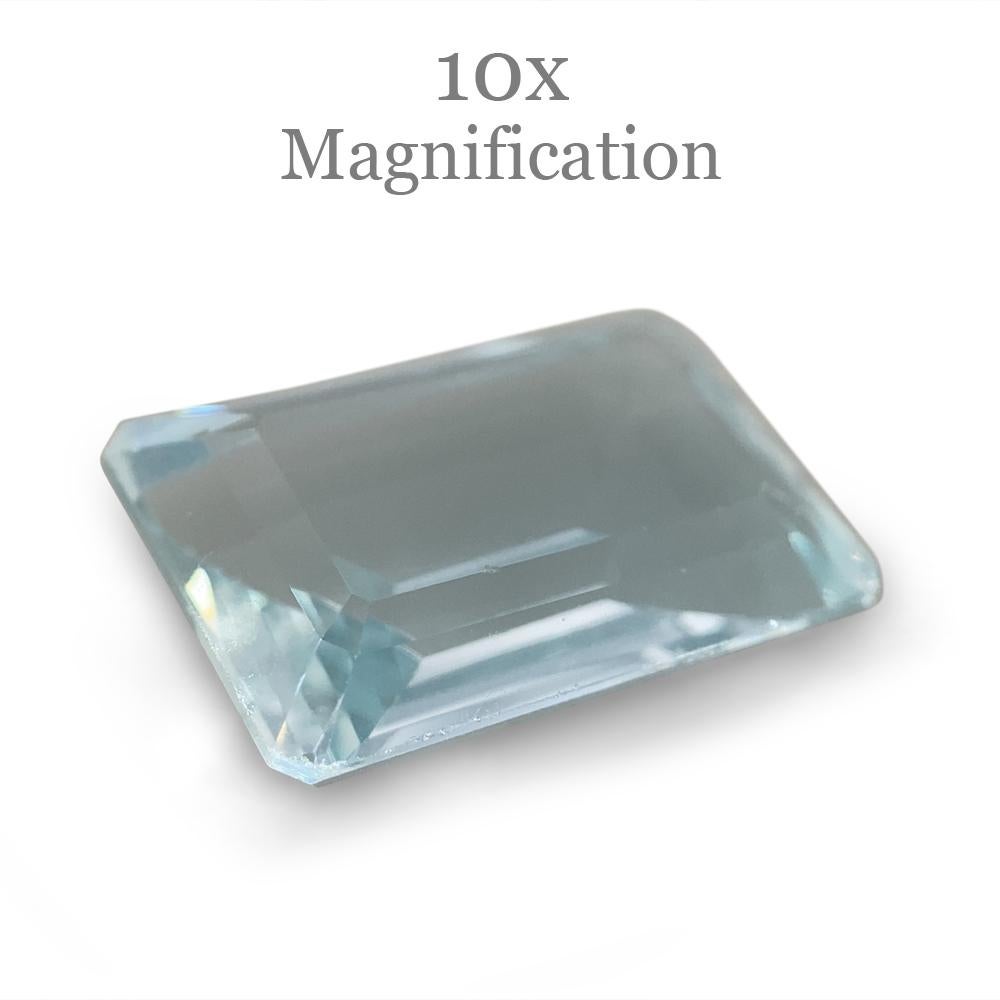 8.64ct Emerald Cut Aquamarine For Sale 13