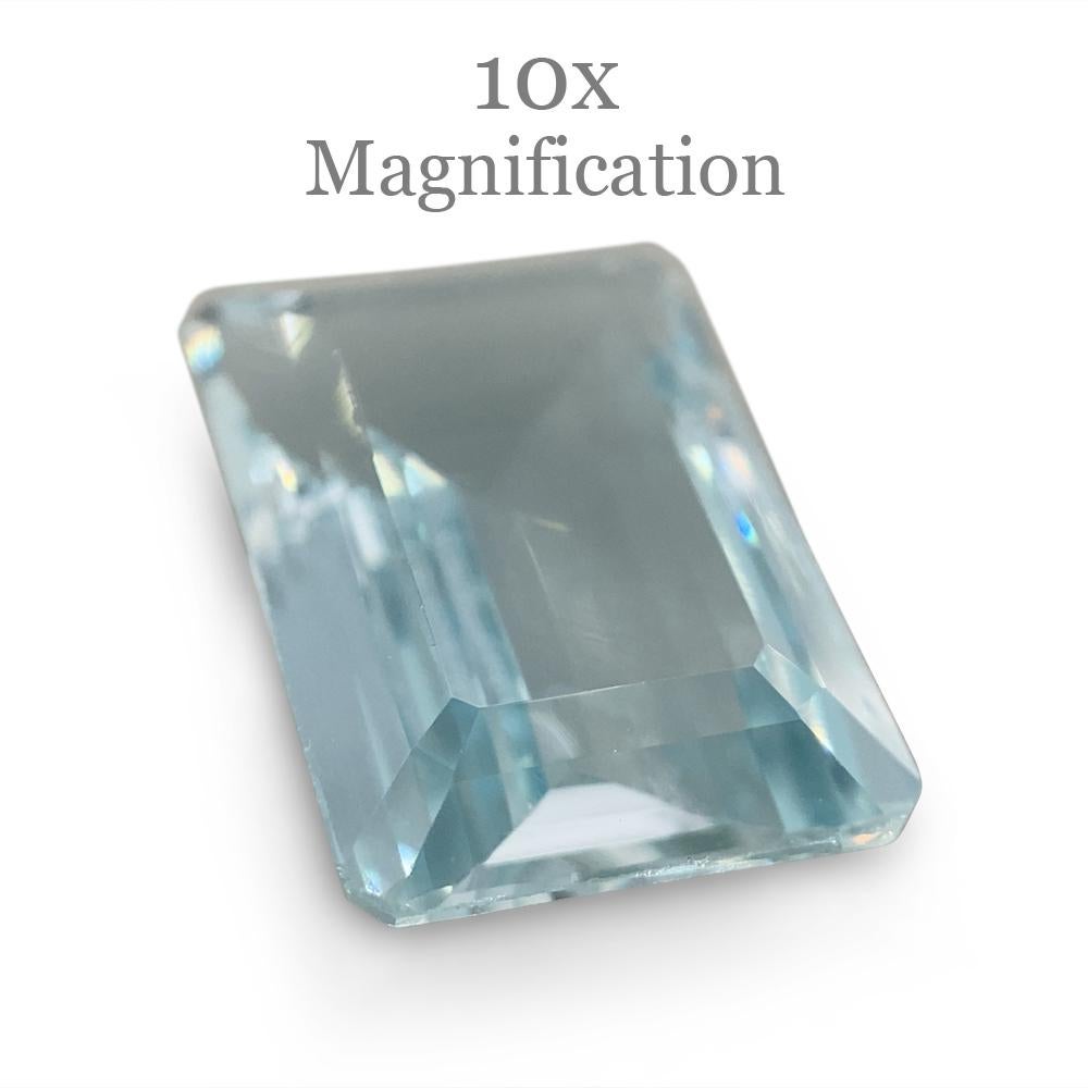 8.64ct Emerald Cut Aquamarine For Sale 14