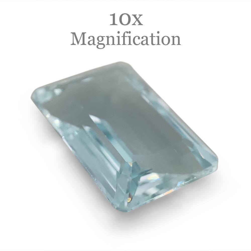 8.64ct Emerald Cut Aquamarine For Sale 15