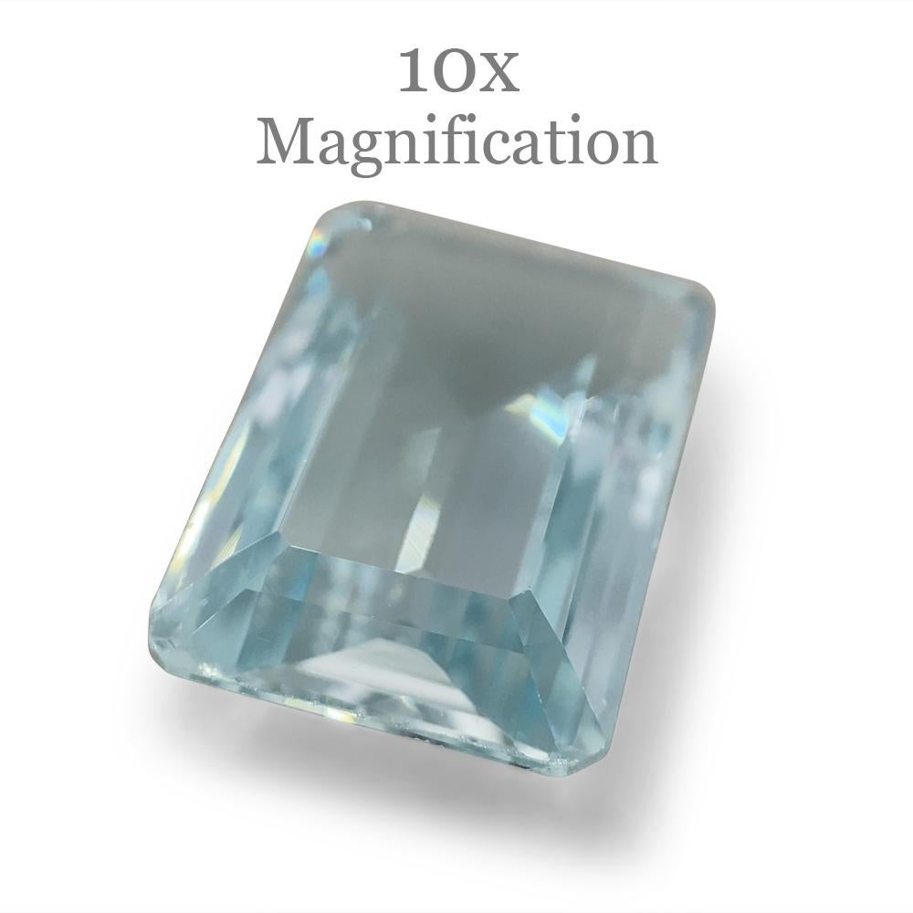 8.64ct Emerald Cut Aquamarine For Sale 2