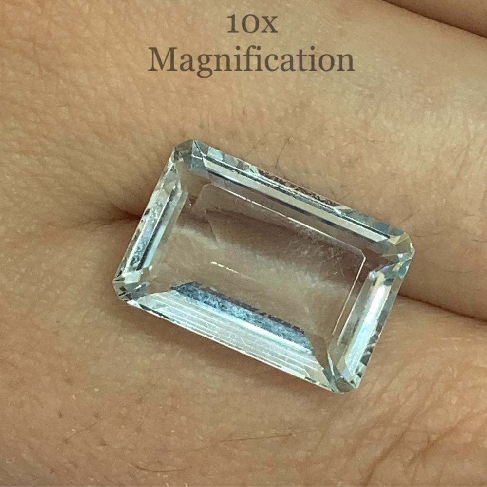 8.64ct Emerald Cut Aquamarine For Sale 4