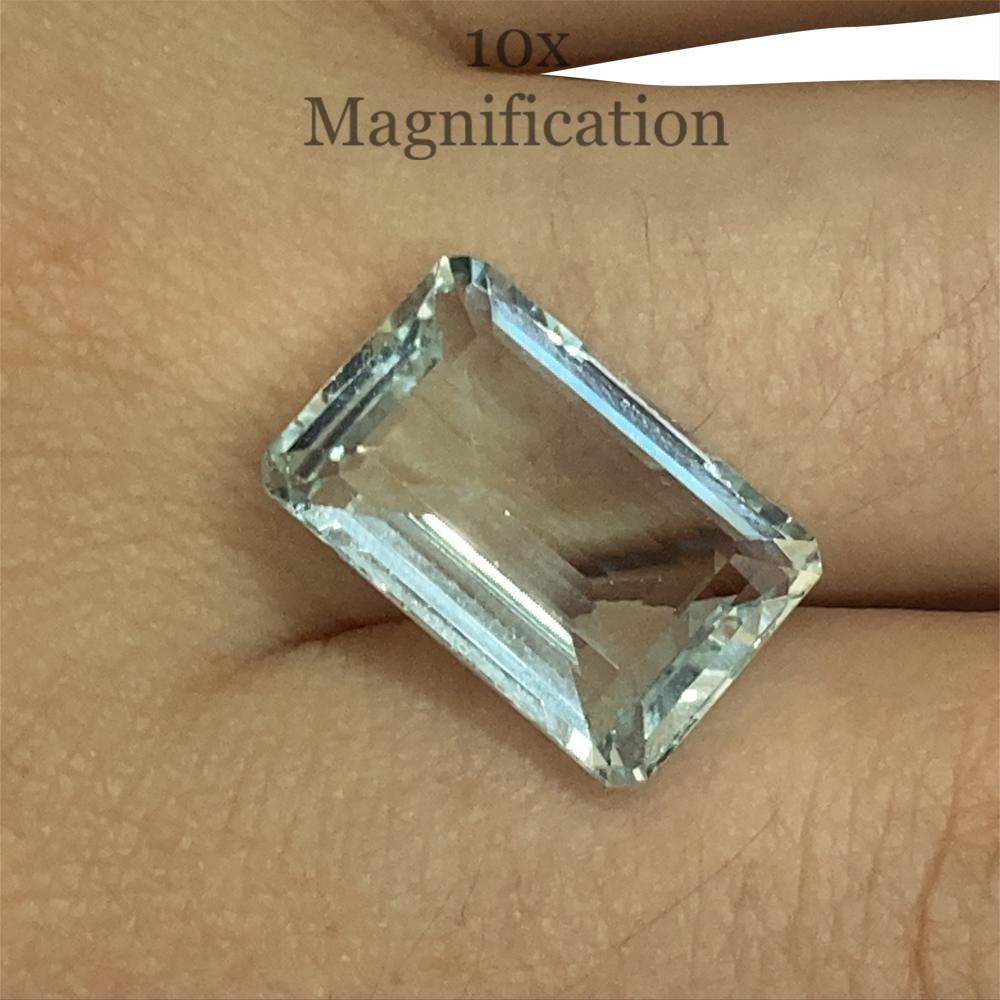 8.64ct Emerald Cut Aquamarine For Sale 6