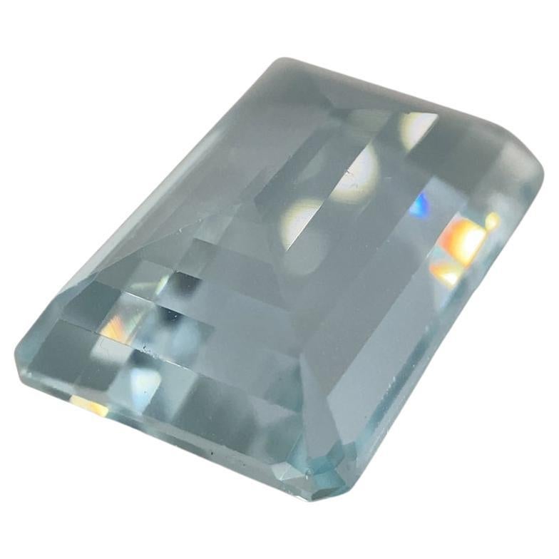 8.64ct Emerald Cut Aquamarine For Sale 1