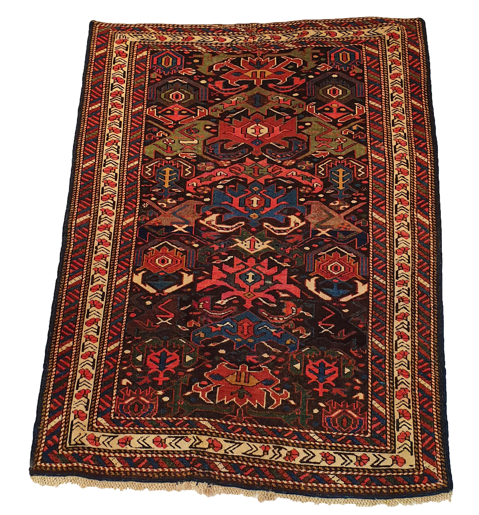 865 - 19th century Caucasian rug Chirvan BIJOF.