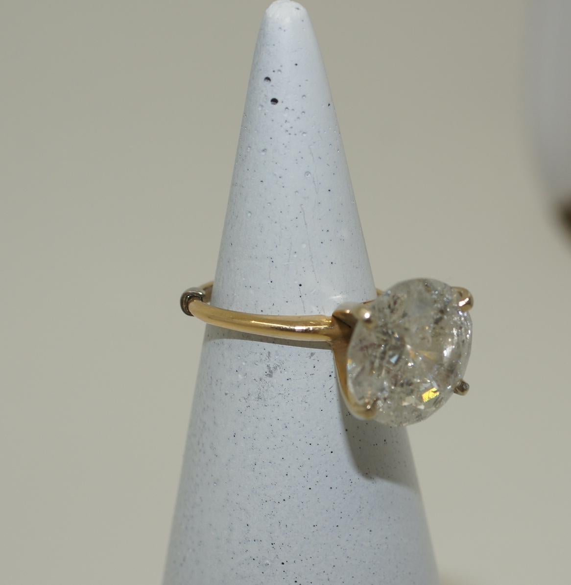 Verlobungs-/Cocktailring mit 8,65 Karat Diamant (Zeitgenössisch) im Angebot