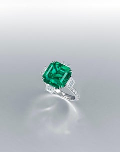 8.65 Carat Emerald-cut Statement 14K White Gold Refined Grandeur Heirloom
