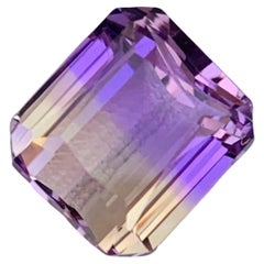 8.65 Carat Natural Loose Ametrine from Brazil Purple Yellow Color