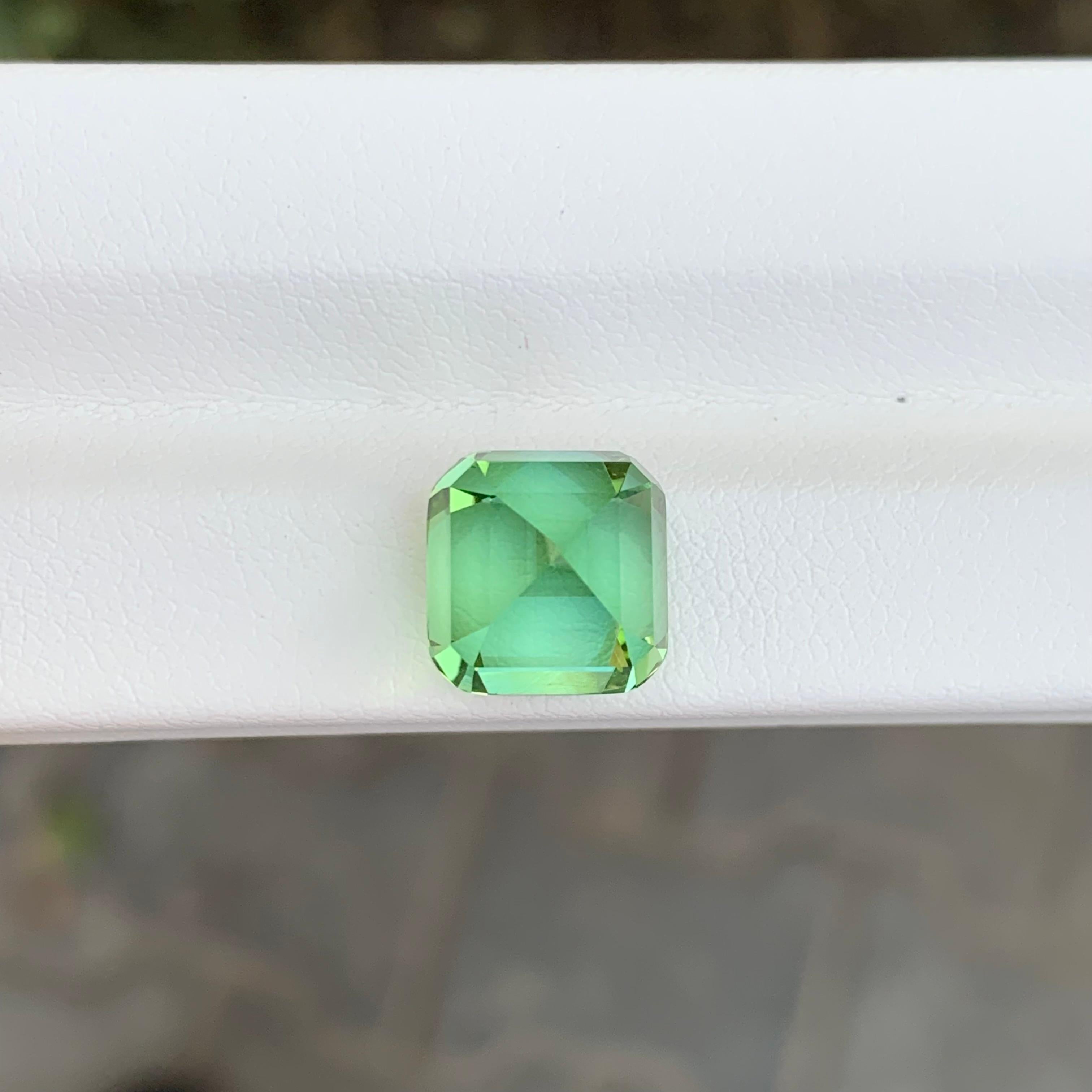 8.65 Karat Natürlicher loser bläulich-grüner Turmalin Kissenform Edelstein im Angebot 7