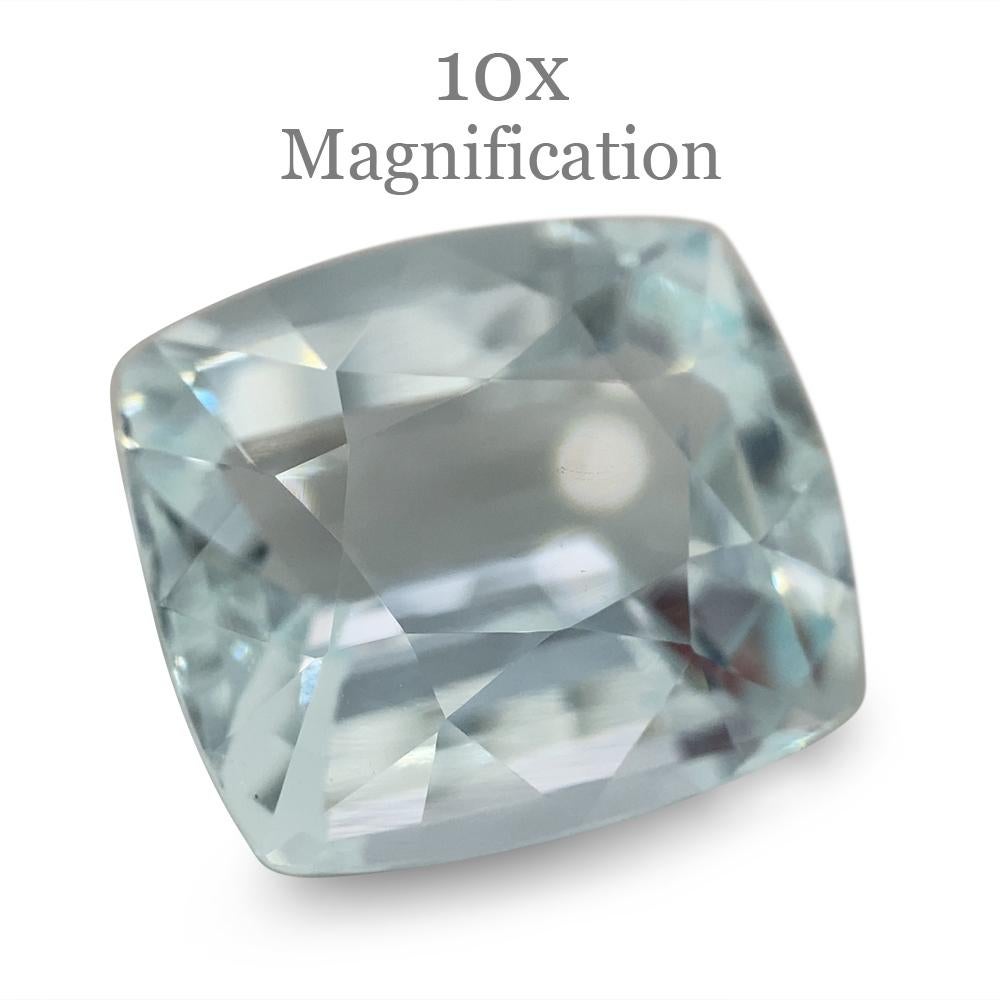 8.65ct Cushion Aquamarine For Sale 10