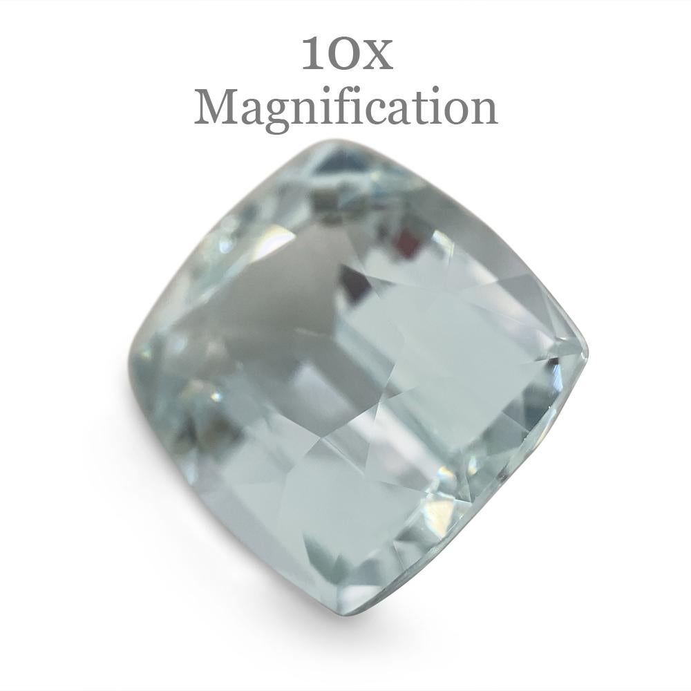 8.65ct Cushion Aquamarine In New Condition For Sale In Toronto, Ontario