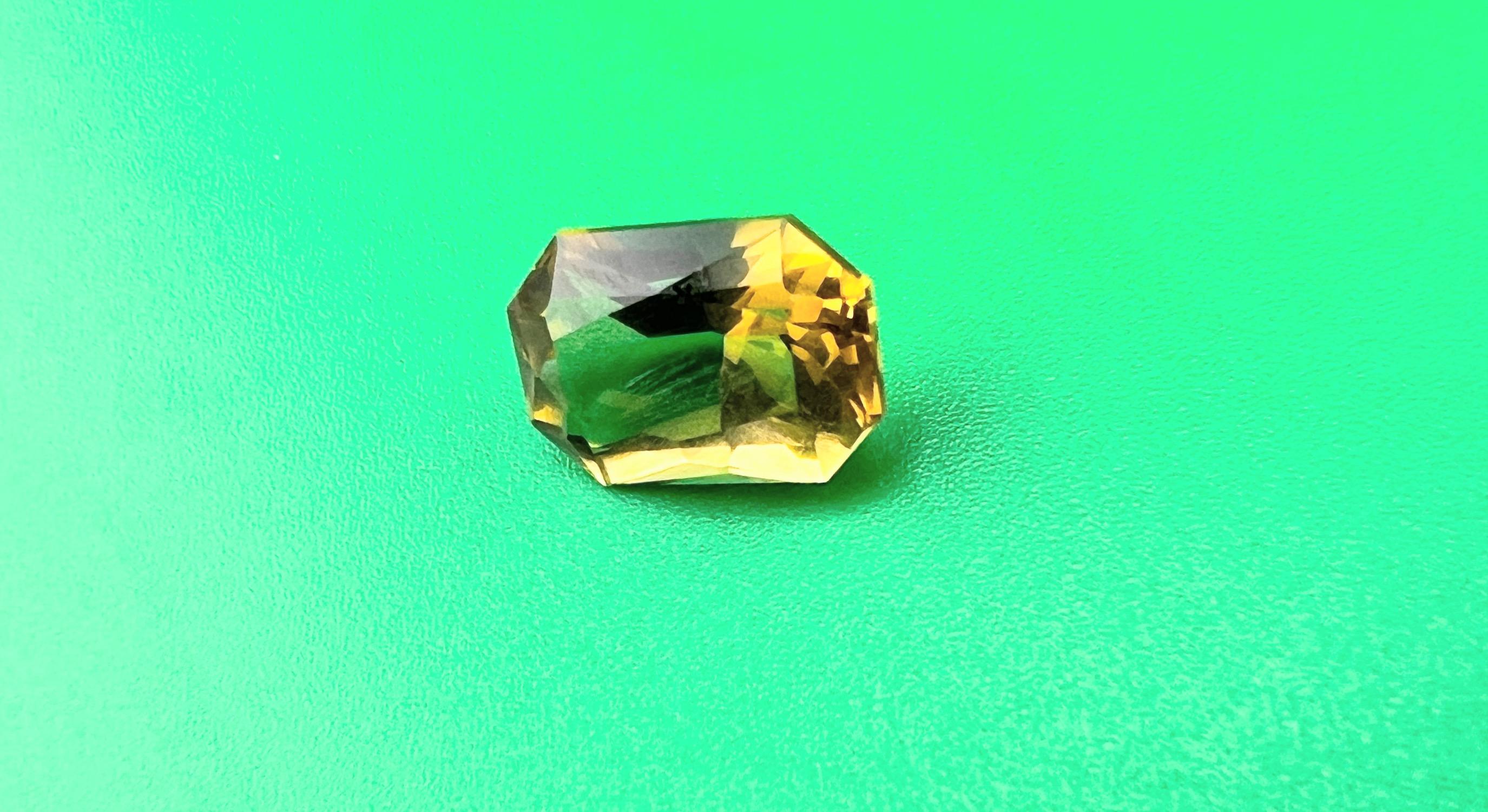 Introducing our exquisite 8.65ct Cushion Cut UNHEATED Natural Citrine, a gemstone that exudes warmth and radiance. This loose gemstone boasts impressive dimensions of 14.5 x 9.6mm with a depth of 8.8mm, making it a substantial and eye-catching piece