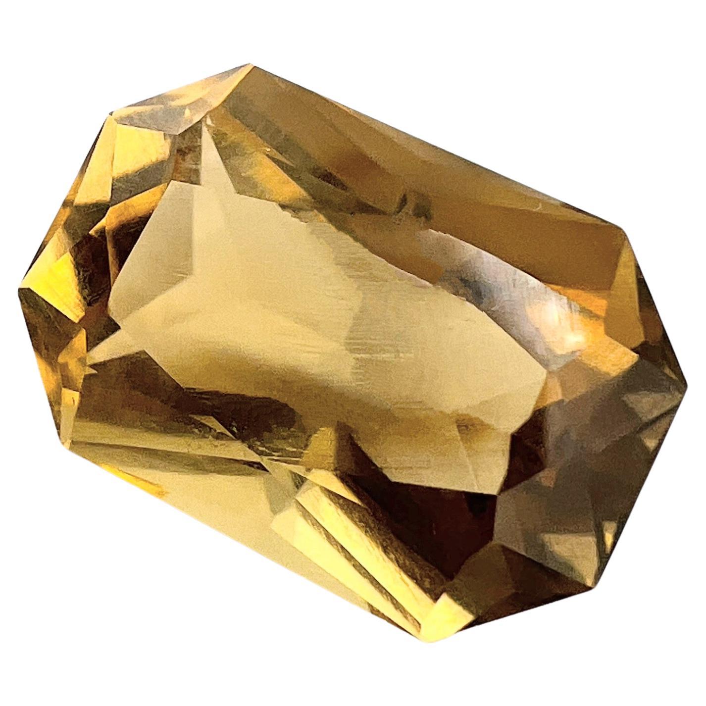 8.65ct Cushion Cut Natural UNHEATED Citrine  For Sale 2