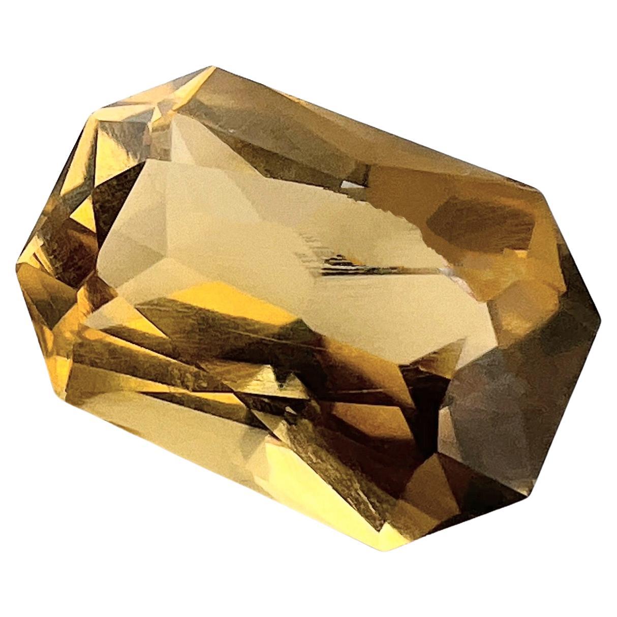 8.65ct Cushion Cut Natural UNHEATED Citrine For Sale 1
