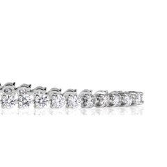 Bracciale tennis con diamanti rotondi taglio brillante da 8,65 carati in oro bianco 14K