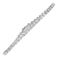 8.65ct Round Brilliant Cut Diamond Tennis Bracelet in 14K White Gold
