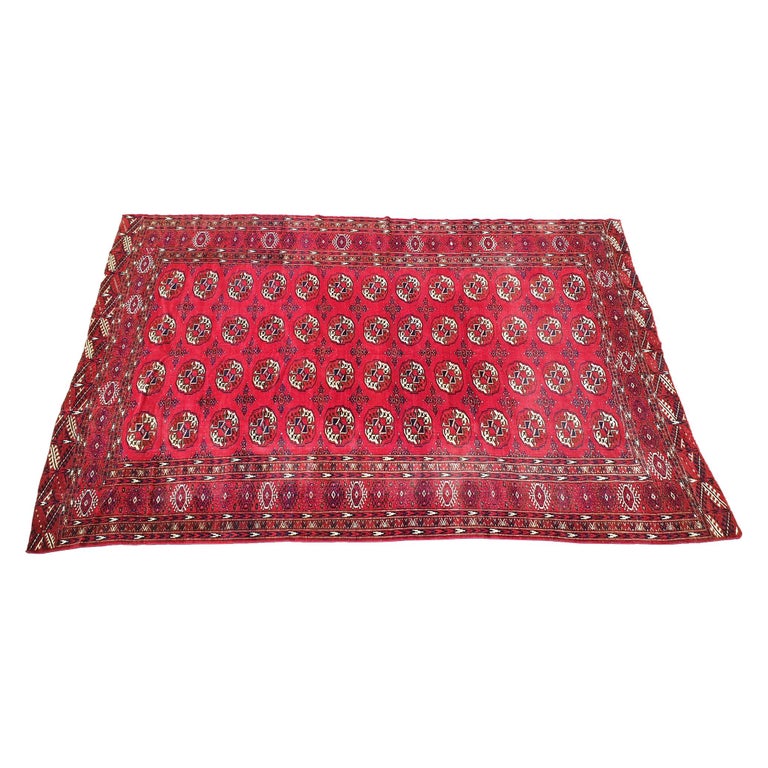 869 - Beautiful Large Bukhara Rug with a Bukhara Tribal Design For Sale ...