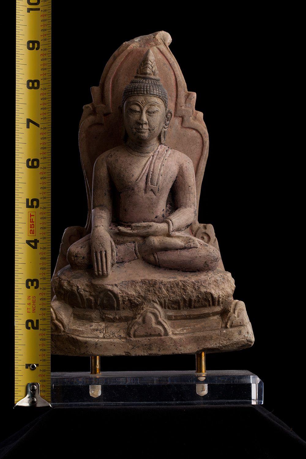 15thC Northern Thai Stucco Buddha- fine example- perfect condition - 8692 For Sale 3