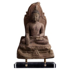 15thC Northern Thai Stucco Buddha- fine example- perfect condition - 10260