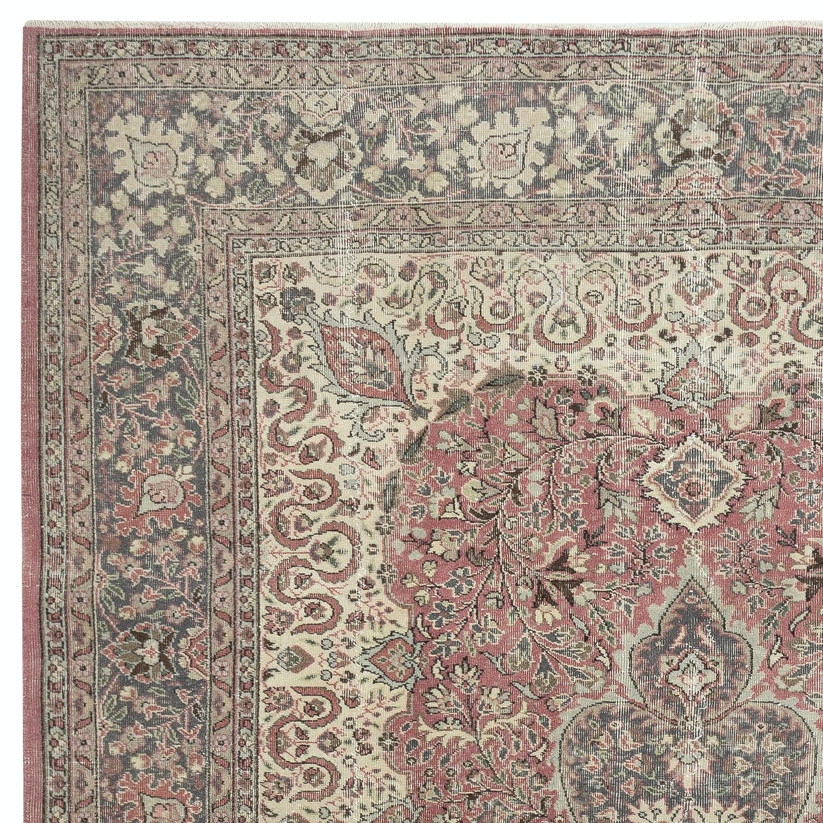 8.6x11.5 Ft Feine handgeknüpfte Ona-of-a-kind Vintage türkischen Bereich Teppich, um 1940 (Türkisch) im Angebot