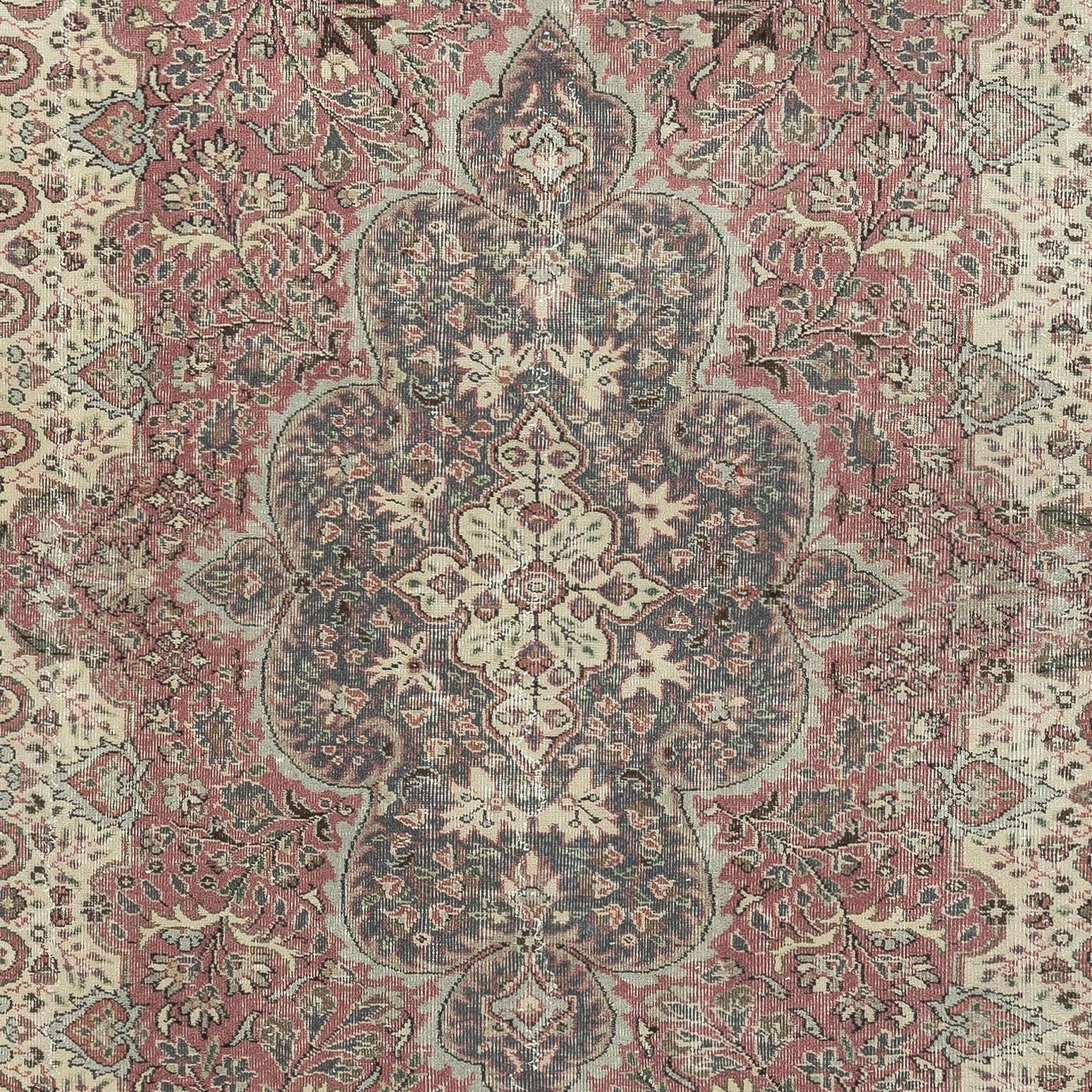 8.6x11.5 Ft Feine handgeknüpfte Ona-of-a-kind Vintage türkischen Bereich Teppich, um 1940 (Handgeknüpft) im Angebot