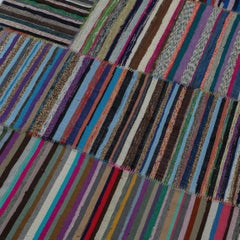 8.6x13.3 ft Adjustable Turkish Kilim, Handmade Cotton Rag Rug, Flat-Weave Carpet