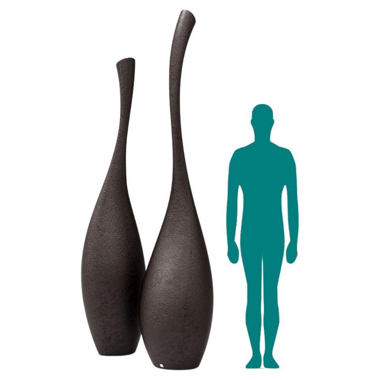 Floor Vases Decorative Tall 86 Inches In Textured Resin For Sale at 1stDibs