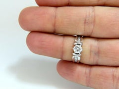 .87 Carat Natural Round Diamond Engagement Ring 14 Karat*
