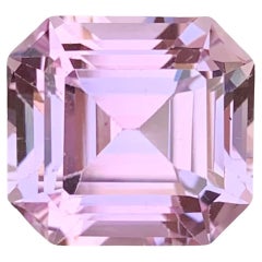 8.70 Carat Natural Loose Pink Kunzite Asscher Shape Gemstone For Jewellery