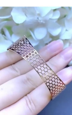 Modern 14k Gold Diamond Bracelet by Nikabell 8.70ct