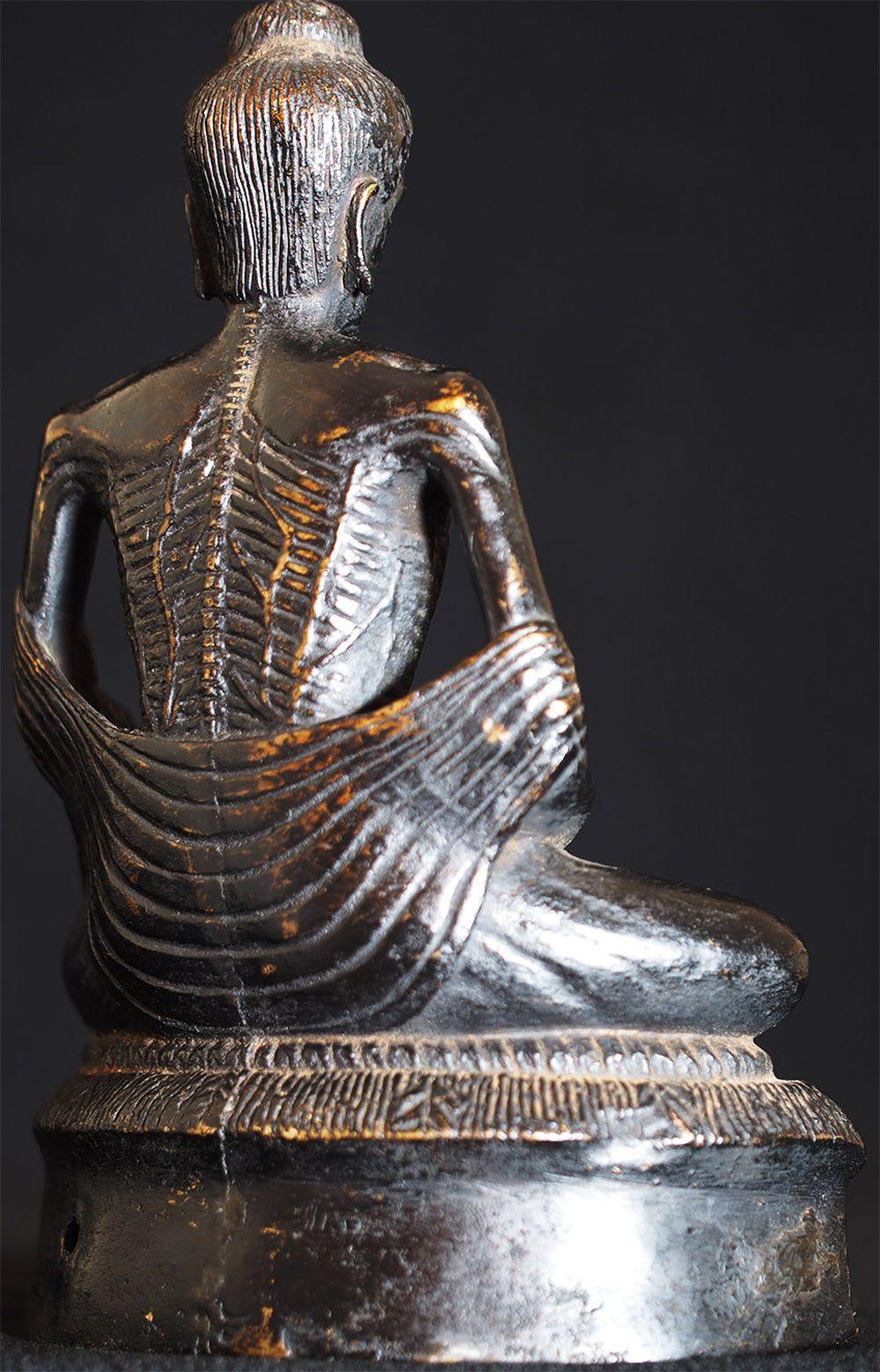 Bronze 18/19thC Thai Ascetic Buddha-Complex, Compelling, and Very Fine - 9484 For Sale