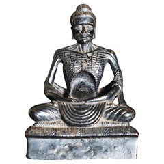 18/19thC Thai Ascetic Buddha-Komplex, prächtig und sehr gut - 9484