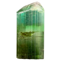 87.00 Carats Natural Vibrant Green Tourmaline Crystal From Paprok, Afghanistan