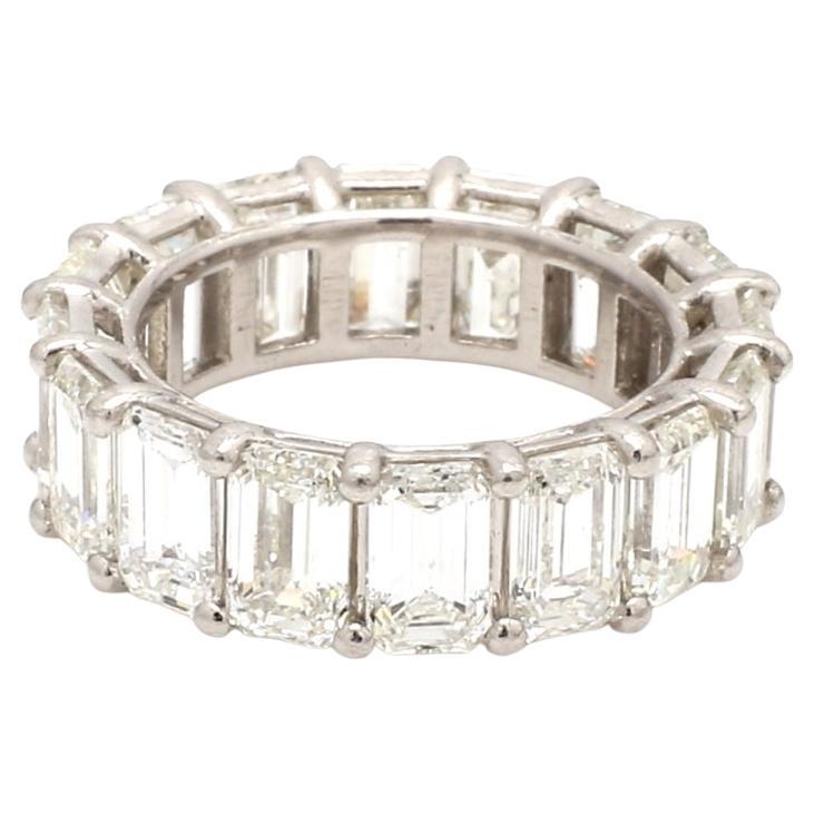 8.71ctw Emerald Cut Diamond Eternity Band