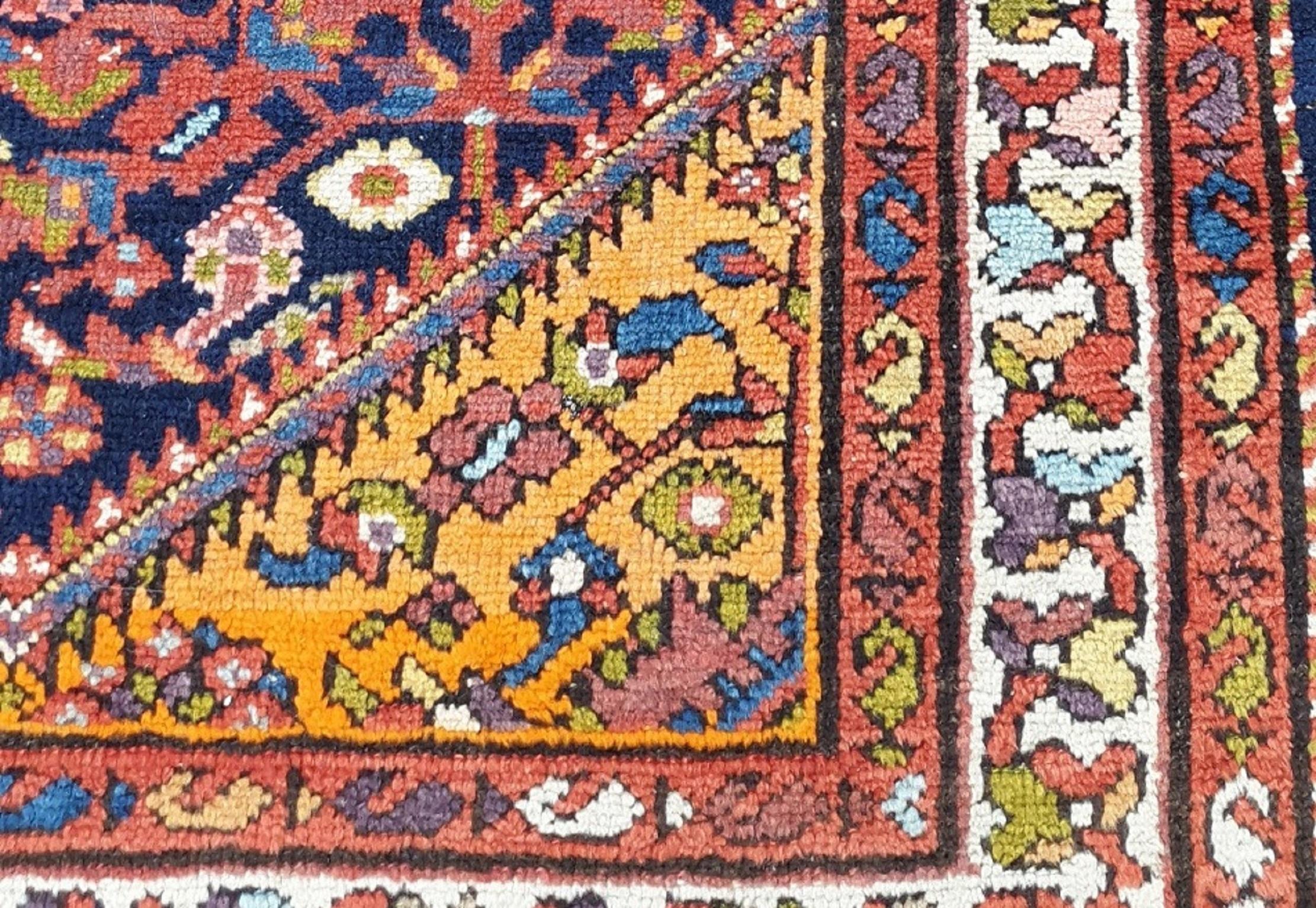Early 20th Century 873 - Very Beautiful Antique Kurdish Malayer Rug For Sale