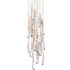87.36 Pendant Chandelier by Bocci, White Powder Coated Canopy, Canada