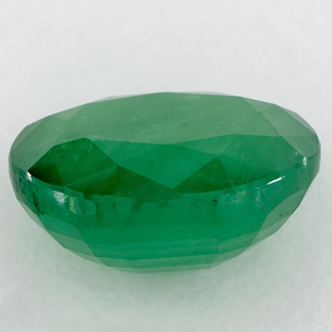 Gema suelta ovalada esmeralda de 8.74 qt en Nuevo estado para la venta en Fort Lee, NJ