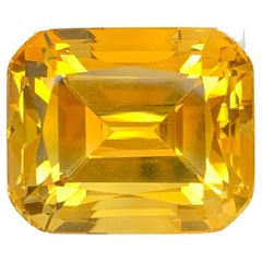 87.50 Carati Nature Sciolto Giallo Oro Citrino Taglio Cuscino Gemma Brasiliana